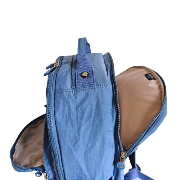 Vintage brand new Extra Large 47cm xl 17" Laptop Kipling Seoul Backpack Blue - Picture 12 of 14